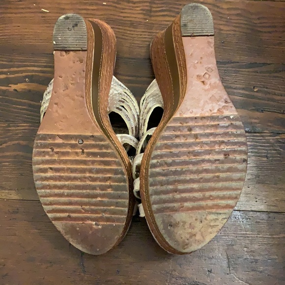 Gold bling Patrizia wedge shoes - Picture 4 of 4